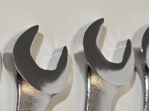🇺🇸 NEW! PROTO USA ASD Anti-Slip 11 Pc. SAE Satin Chrome Combination Wrench Set - Picture 8 of 15