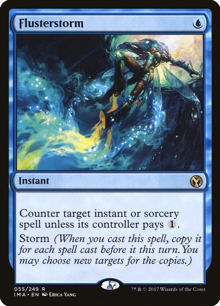 Flusterstorm Iconic Masters MTG LP card