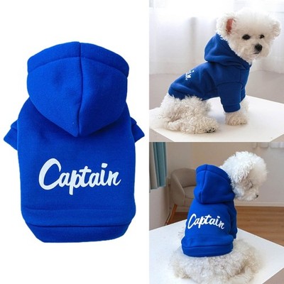 Captain Dog Pullover Hoodie for Medium Dogs to Large Dogs for Outdoor Use