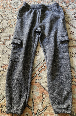 MEN'S Cougar Sport Black/Gray CARGO STYLE Sweatpants Size XL