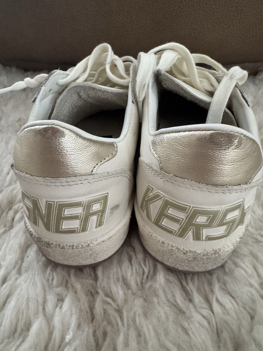 Golden Goose Ball Star Sneakers Gold Swarovski Crystal Women EU 35
