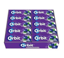 10 Pack Wrigley Orbit Blueberry Sugar Free Chewing Gum