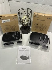 Two Hosmart HY-810 Wireless Intercom System 10 Channel W Box/Instructions Tested