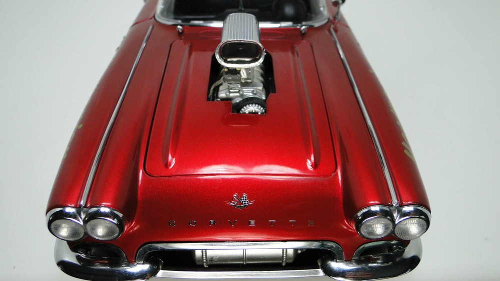 Corvette Chevrolet StingRay Race Car Chevy Classic Hot Rod Metal Model 55 57