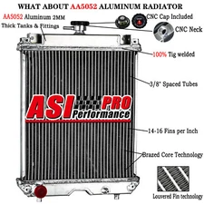 RC411-42300 Aluminum Radiator fit Kubota KX91-3 KX91-3S KX91-3S2 U35  U35S/U35-3