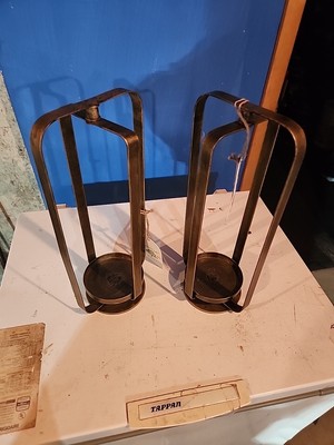 16''x7''Lantern Brass & Glass Home indoor candle- 