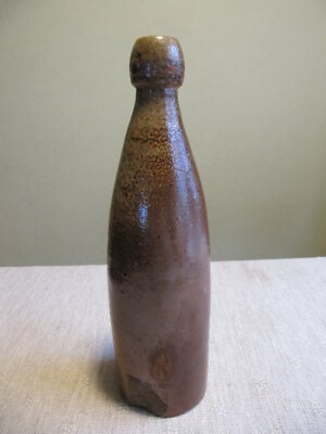 Feldflasche alte Tonflasche G. Schlaugk selten sammelwürdig