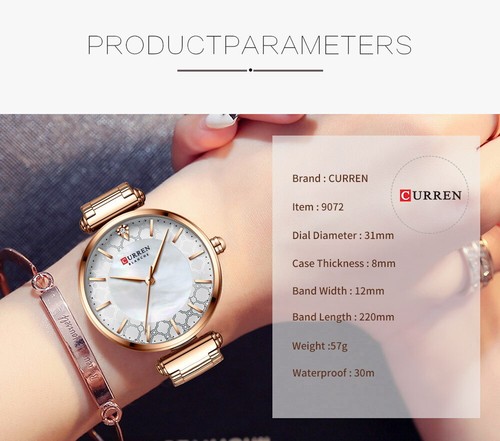 Luxury Lady Waterproof Bracelet Female Quartz Watches For Wife Women Mum Gifts - Picture 7 of 16