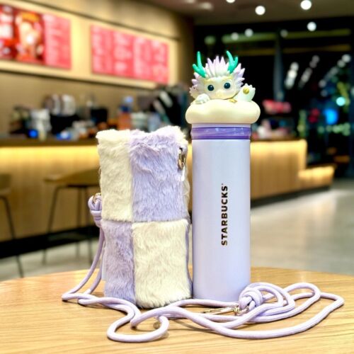 Starbucks 2024 China Year of Dragon süßer Drache Vakuumbecher mit Ärmel 12oz - Bild 3 von 6