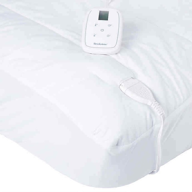 Brookstone Quilted Comfort Electric Heated Mattress Pad King eBay