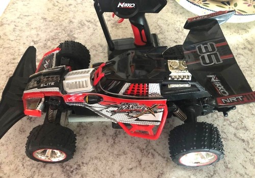 Red Nikko Turbo Panther X2 RC Buggy w/Remote-Manual Tested Works-See ...