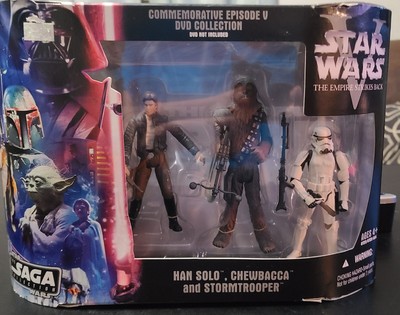   STAR WARS ''SAGA COLLECTION''HAN SOLO, CHEWBACCA, STORMTROOPER MULTIPACK!*NEW*