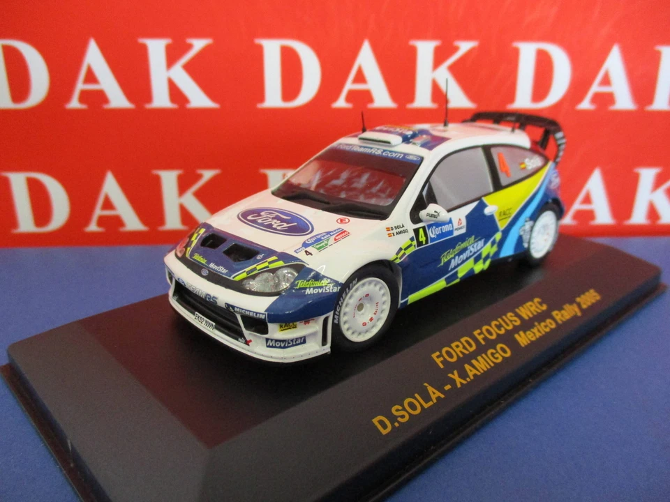 Die cast 1/43 Modellino Auto Ford Focus WRC Mexico Rally 2005 D. Sola H.B. - Immagine 2 di 4