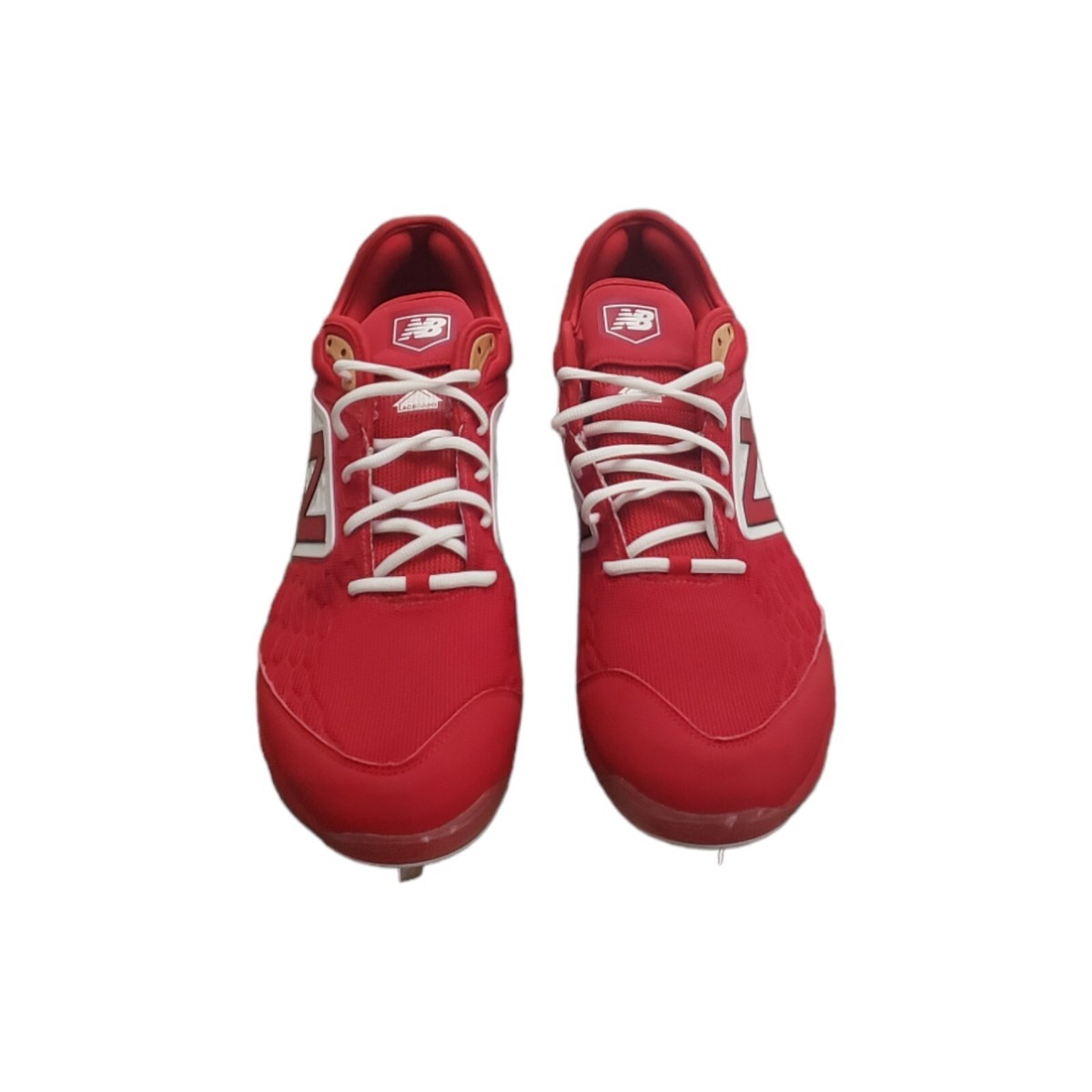 New Balance Men\'s Size 17 W 2E Red White 3000 V4 Metal Baseball Cleat Shoes New Balance men baseball cleats L3000MW4 red low cut metal  main image 4