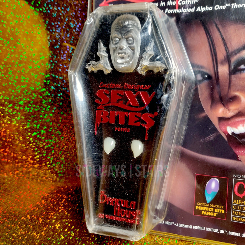 DRACULA HOUSE SEXY BITES Petite short vampire fangs coffin box