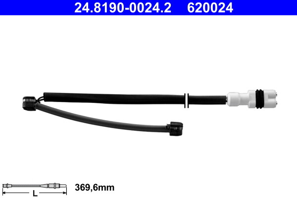 ATE 24.8190-0024.2 Warning Contact, brake pad wear for PORSCHE