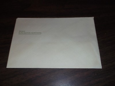 1970 BURLINGTON NORTHERN PASSENGER TRAIN ENVELOPE 
