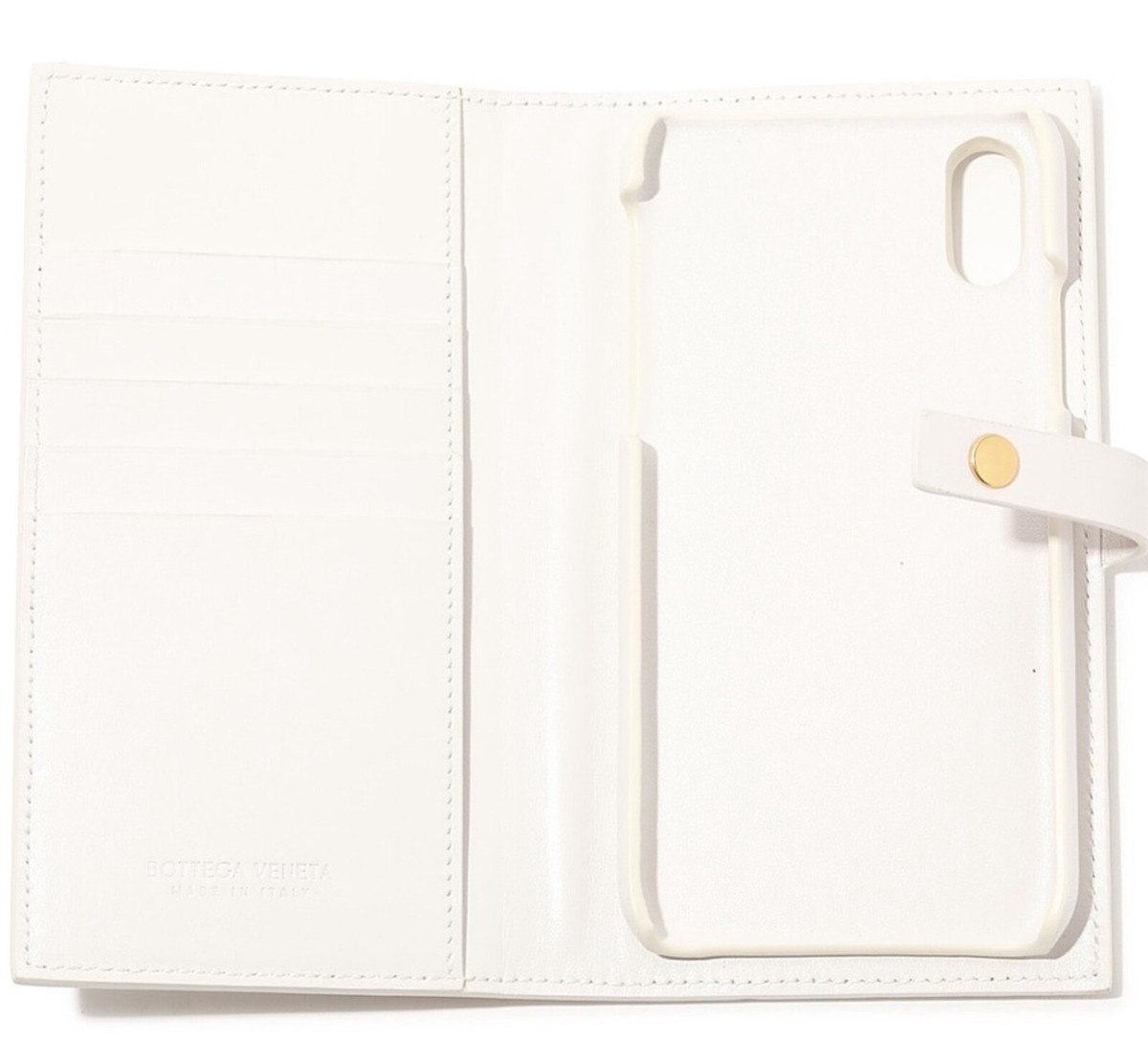 New $750 Authentic Bottega Veneta White Leather IPhone X