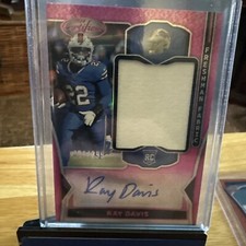 Ray Davis 2024 Panini Certified Pink Freshman Fabric Rookie Patch /299 RPA RC
