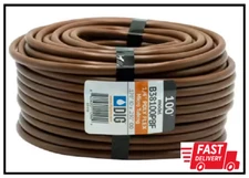 1/4 In 100 Feet Drip Line Micro Sprinkler Irrigation Tubing Hose Poly Flex Brown