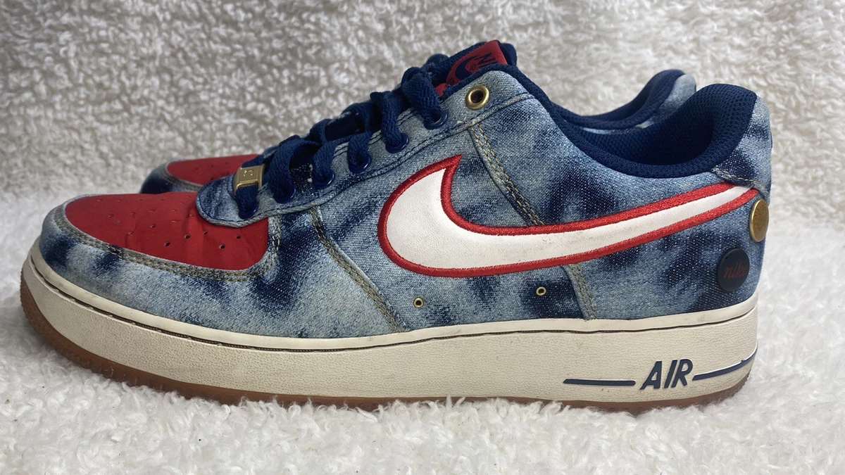 Blue jean air shop force ones