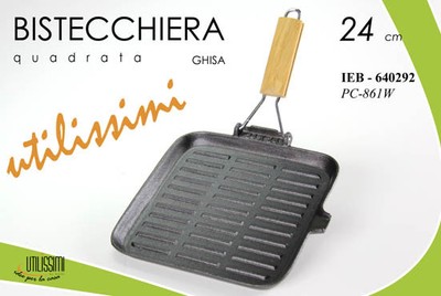 Bistecchiera professionale in ghisa Bistecchiera professionale in ghisa