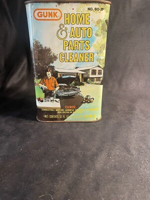 Vintage GUNK Parts Cleaner Can EMPTY No Bar Code