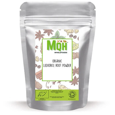 MQH WHOLEFOODS Organic Liquorice / Licorice Powder Premium Quality! Soil Association Certified