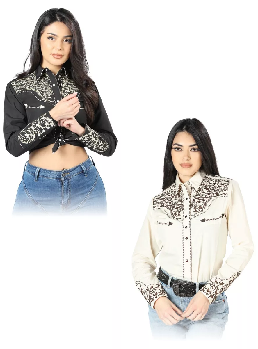 Camisa western mujer sales