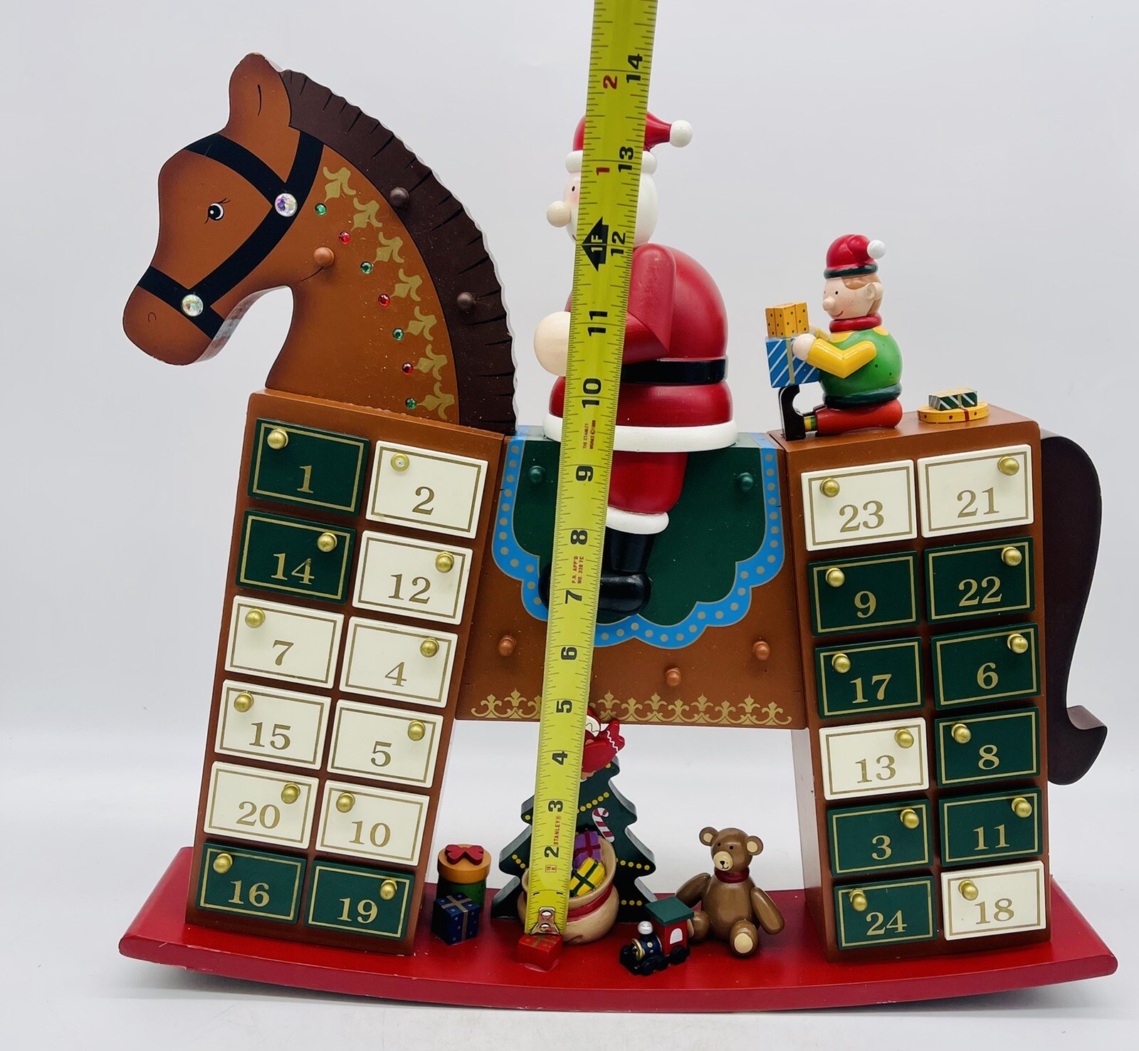 Christmas rocking horse advent calendar unique rare | eBay