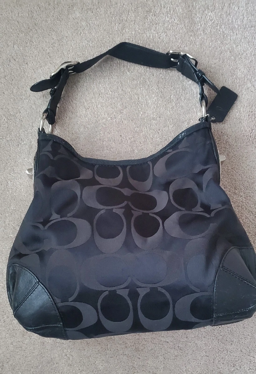 Coach black hobo purse sale