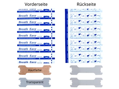 MARKENLOS 20-1000 Nasenpflaster ✅ Besser Atmen Anti Schnarchen Nasenstrips Better Breath