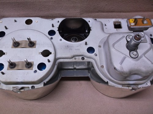 1967 MERCURY COUGAR STANDARD GT INSTRUMENT CLUSTER RECHROMED BEZEL SPEEDOMETER - Foto 19 di 20