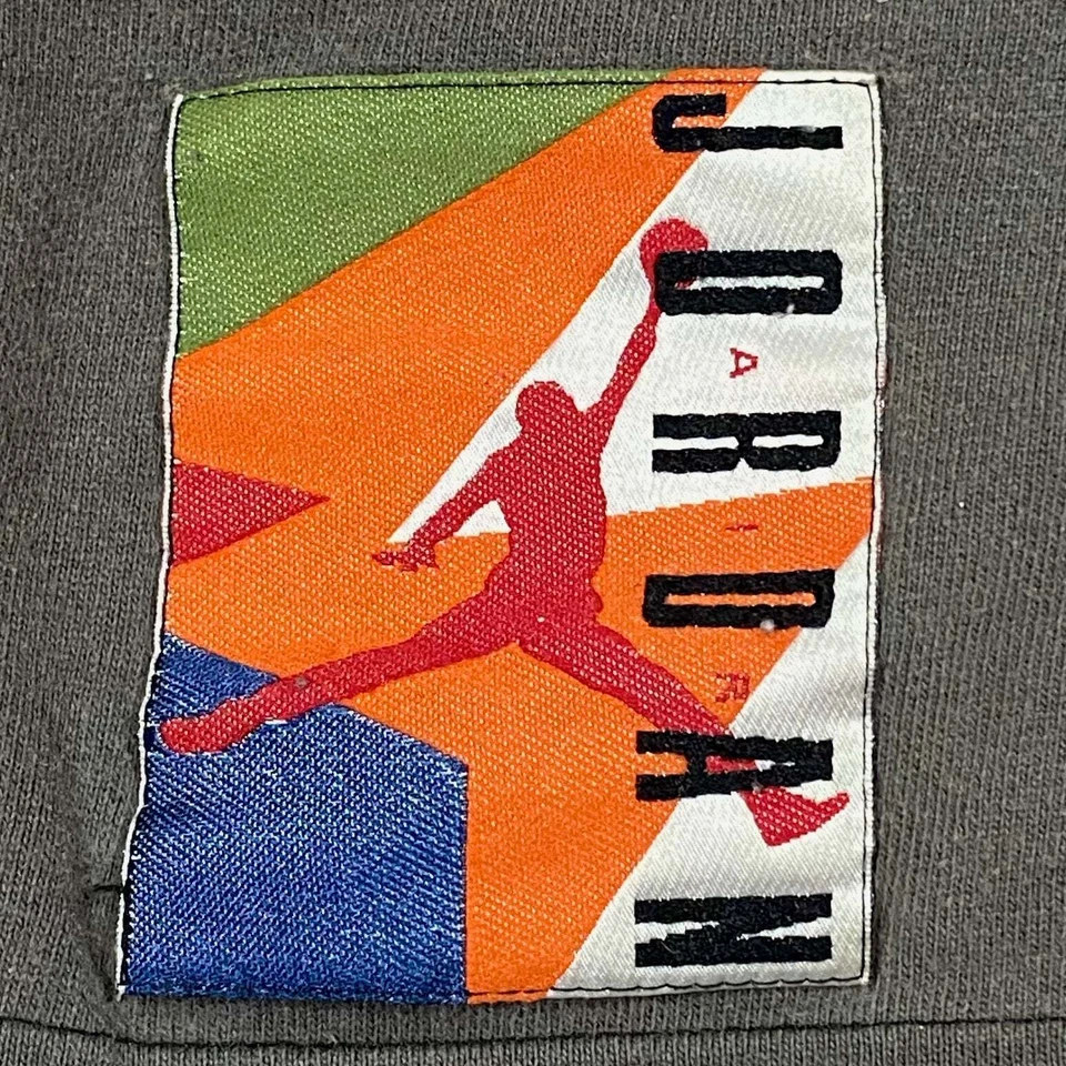 Shorts de basquete masculino vintage anos 90 Nike Air Hare Jordan 7 vermelho preto tamanho XL - Imagem 3 de 4