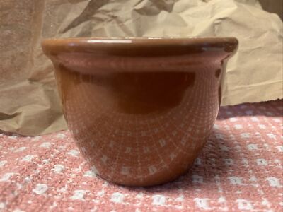 Vintage/Antique Small Weller Redware Prep Bowl Condiment Bowl Bean Bowl Marked 