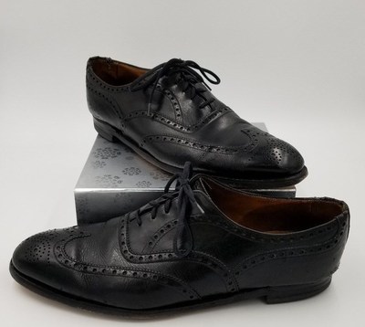 Brooks Brothers English Sz 42 D Devon Wing Tips Black  display picture 1