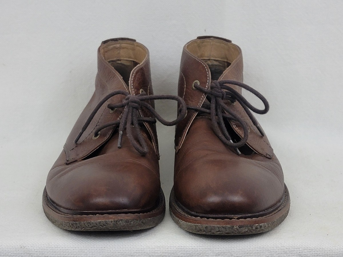 lucky brand 9.5 boone chukka brown leather boots LUCKY BRAND MEN main image 4
