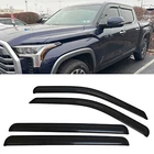 Fit 2022-2026 Toyota Tundra CrewMax Window Visors Sun Vent Shade Rain Wind Guard