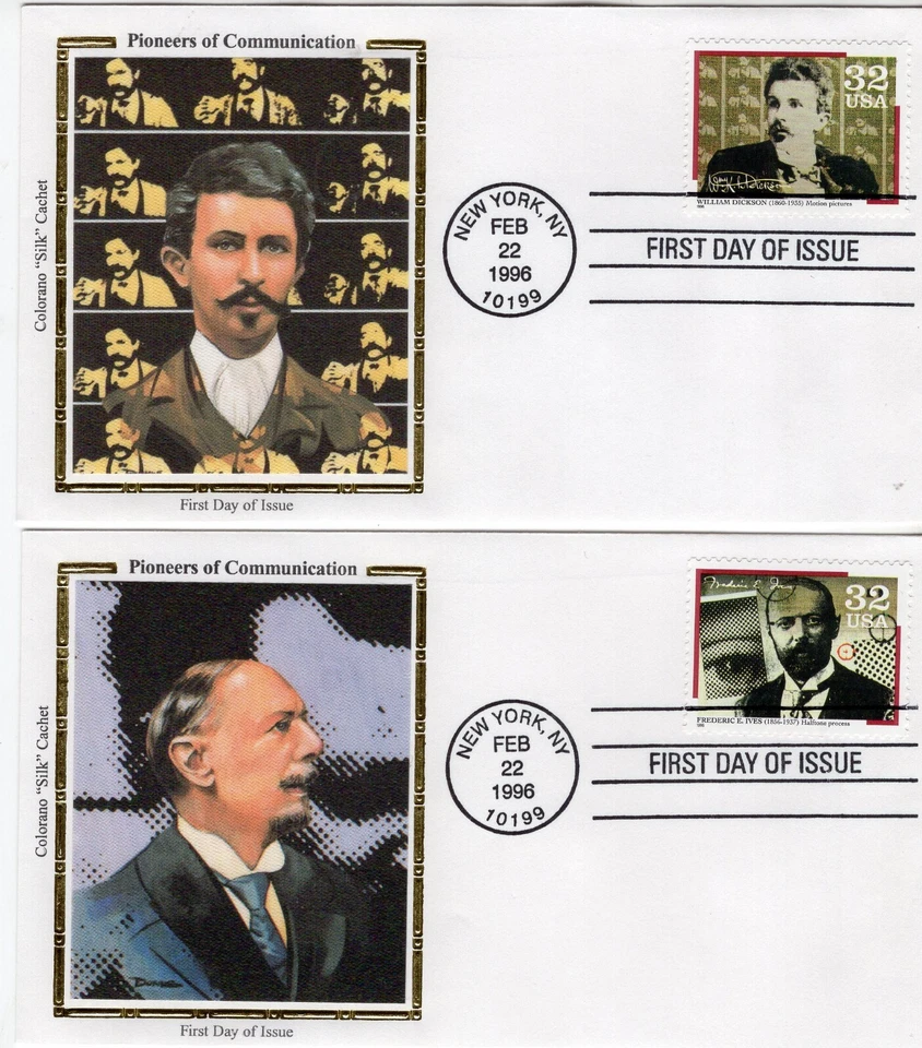 USPS FDC Colorano Cachet #3061-64 – 1996 32c Pioneers of Communication ST3143 - Image 4 of 4