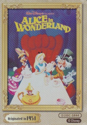 2023 Disney 100 Carnival Series Card Fun Base #D100C-SR44 Alice In Wonderland