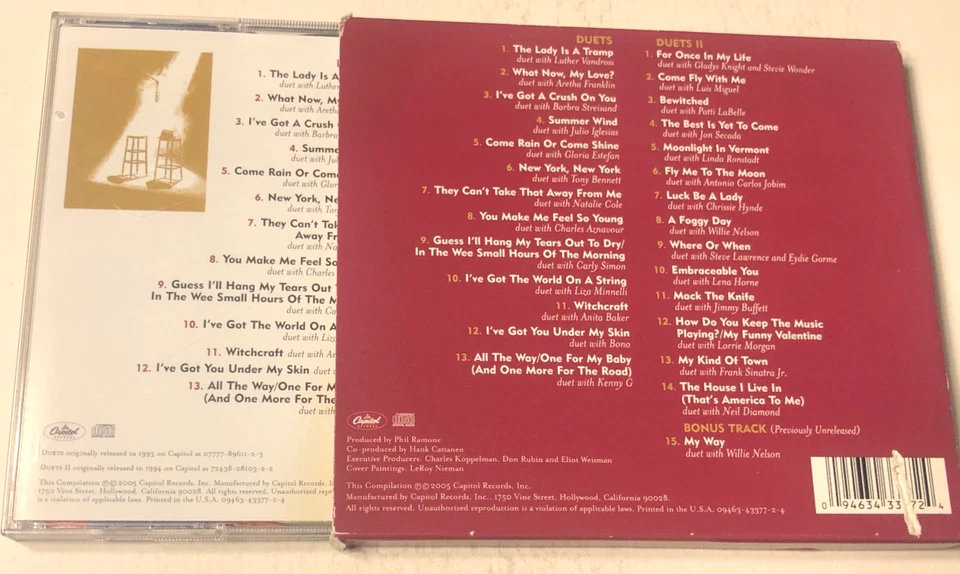 Frank Sinatra Duets I & II 90th Birthday Limited Collector's Edition (2x CD 2005 - Image 2 of 4