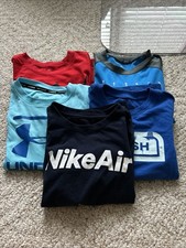 Boys Shirts And Shorts Qty 5 Under Armour And Nike Size 6