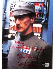 John Dicks Captain Lennox Signed 8x10 Star Wars ESB Photo Beckett
