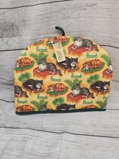 Vintage Harrods Tea Cozy With Cats Print All Over NWT