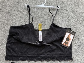 Just Sexy Lingerie Lace Cami & PJ Short Set Black, Large - MSRP $86