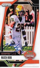2025 SENIOR BOWL TOLEDO ROCKETS MAXEN HOOK SEATTLE SEAHAWKS / EAGLES ROOKIE AUTO