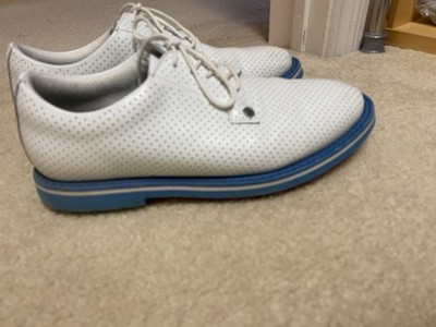 G/Fore Collection Gallivanter Golf Shoes Mens 9 White Blue Leather