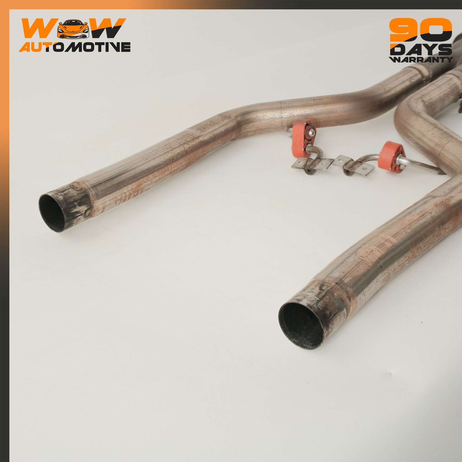 08-19 MASERATI GRANTURISMO S REAR LEFT RIGHT EXHAUST PIPE RESONATOR SET OEM