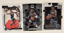 WENDELL MOORE JR 2022-23 Panini Rookie Lot (3) Minnesota Wolves Detroit Pistons 