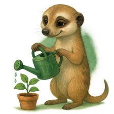 Funny Meerkat Car Sticker 9x9cm - Funny Animal Sticker for Car